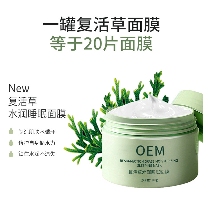 珠海市_复活草睡眠面膜OEM